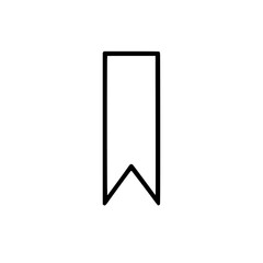 Wall Mural - simple and bookmark graphic the bookmark's outline is a clean and modern design perfect for represen