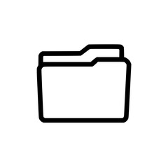Wall Mural - a minimalistic and illustration of a folder suggesting document organization file management or digi