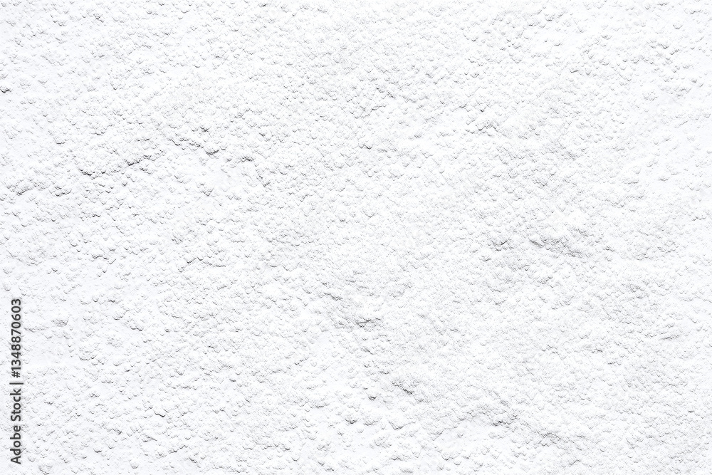 Thin layered white plaster wall texture with fine sand creates smooth ...