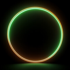 Wall Mural - green light spin, laser lights, luminous, circular halo,light ellipse,galaxy glint,glowing podium,sp