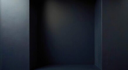 Wall Mural - a dark room with a wall that is painted black
