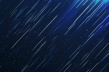Wall Mural - a blue sky with a blue streak of light. the light is moving and he is shooting through the sky