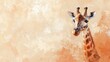 © Ampere - Giraffe Texture Banner Unique Patterns and Colors in Front of Wall Stunning Wildlife Photography