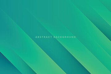 Wall Mural - abstract diagonal shape background dynamic green gradient composition design vector