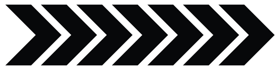 Dynamic moving arrow symbol. Arrow dynamic symbol. Speed, fast arrows symbols set elements. Chevron arrow icon. vector-stock	