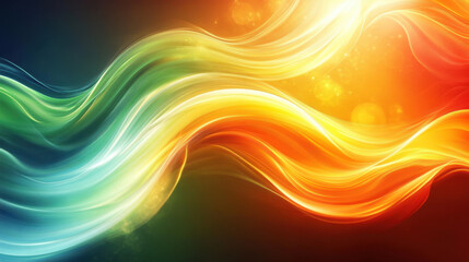Wall Mural - abstract colorful wave energy background