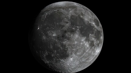 Wall Mural - Magnificent Lunar Orb: A Detailed View of the Moon's Surface