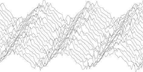 Abstract line wave pattern for modern design and art projects.