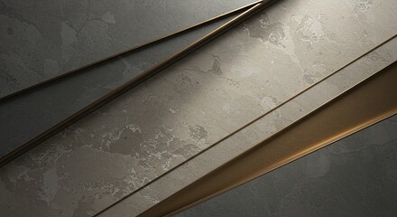 Aufkleber - A wall with a gold strip running down the middle