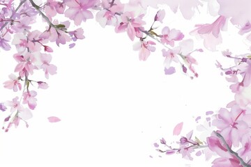 Wall Mural - cherry blossom frame backgrounds outdoors flower.