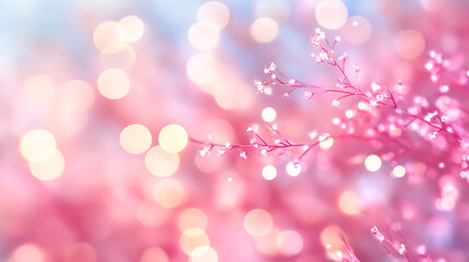 pink bokeh background