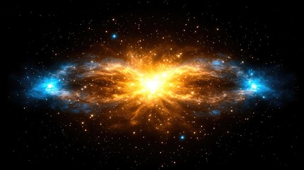 Wall Mural - Cosmic explosion of energy and light outer space digital art starry environment celestial viewpoint universe concept