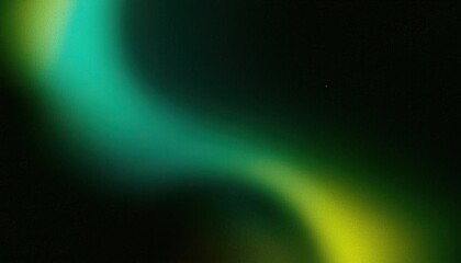 Leinwandbilder - abstract blurred green and yellow light streaks on dark background, soft gradient texture, perfect for background and design

