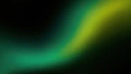 Leinwandbilder - abstract blurred green and yellow light streaks on dark background, soft gradient texture, perfect for background and design

