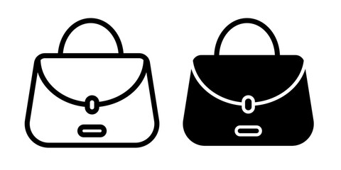 Canvas Print - Hand bag icons pack. vector illustrations designs
