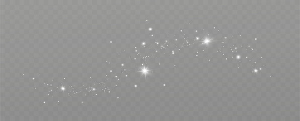 Aufkleber - Glow light effect. Vector illustration. Christmas flash. dust