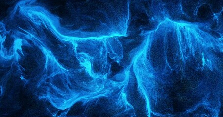 Wall Mural - blue particle flow: dynamic abstract loop with swirling, glowing particles. fluid motion creates an 