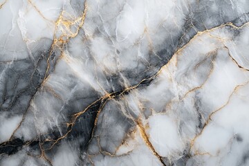 Aufkleber - Elegant black and white marble with golden veins showcasing sophisticated design elements and textures for interior decor