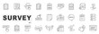 © tutti_frutti - Set of survey related line icons. Editable stroke. Set 2