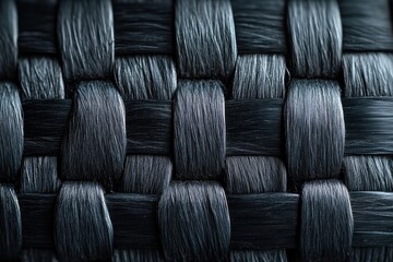 Fototapete - Textured close-up of a natural woven mat capturing the warm sunlight in a cozy setting filled with earthy tones