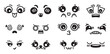 © Arzhye - Cute face expressions set hand drawn