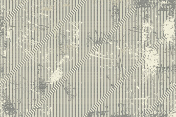 Aufkleber - Abstract geometric seamless pattern with an effect of attrition in retro color. Vector shabby geometric carpet. Vintage background for ceramic tile, wallpaper, linoleum, textile, rug, web page
