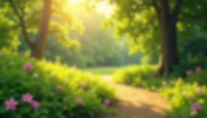 Wall Mural - abstract blurred natural landscape, soft focus, nature, landscape