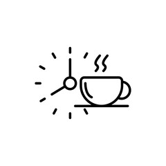 Wall Mural - coffee time icon vector graphics