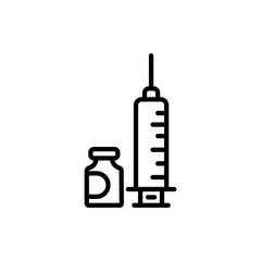 Canvas Print - Insulin icon vector graphics