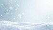 © Prayad - Snowy landscape with white paper texture background and scattered snowflakes , serene, winter