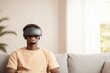 © Alexandr - Immersive experience captured as person enjoys virtual reality o