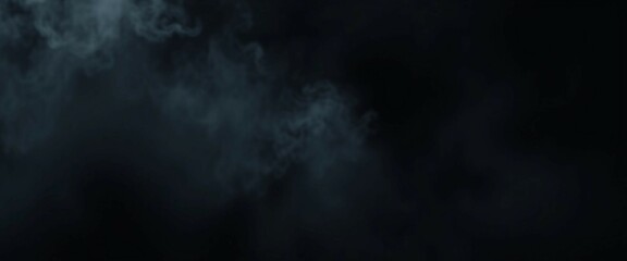 Wall Mural - Smoke black ground fog cloud floor mist background steam dust dark white horror overlay Ground smoke