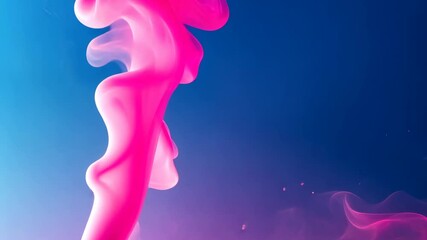 Wall Mural - Abstract Pink and Blue Swirling Smoke Design