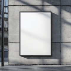 blank art frame in nature