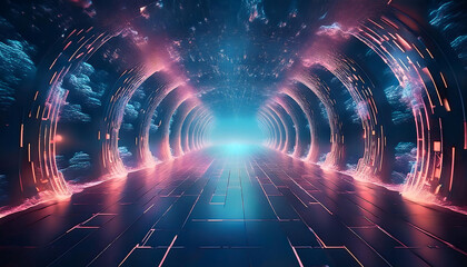 global internet security concept with binary code