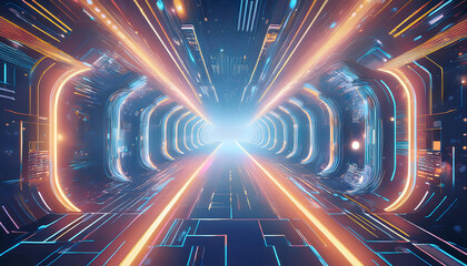 global internet security concept with binary code