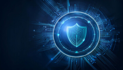 global internet security concept with binary code