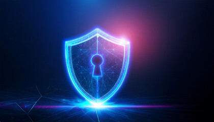 global internet security concept with binary code