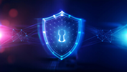 global internet security concept with binary code