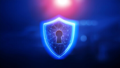global internet security concept with binary code