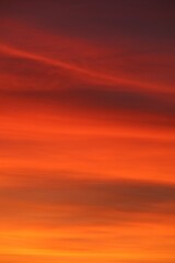 Wall Mural - picturesque view of beautiful sky at sunset