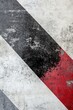© Being Imaginative - Abstract Design with Diagonal Red, Black, and Gray Lines on a White Backdrop – Empty Template for New Year Wish or Web Banner