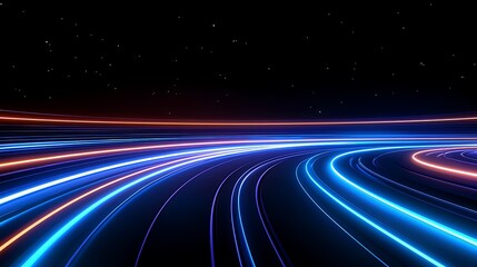 Wall Mural - abstract speed trails night sky