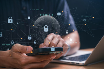 Poster - Blockchain Security and Data Protection in Cybersecurity. Secure Digital Transactions and Privacy with Encrypted Network Systems, Cyber Defense, and Online Safety for Personal and Business Security