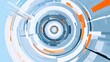 © falikh - Abstract circular graphic design, technology background, futuristic interface