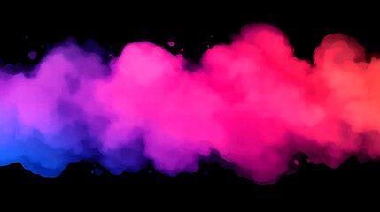 Wall Mural - abstract vibrant pink purple and blue watercolor cloud background