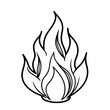 © Robet - Hand Drawn Fire Outline Illustration