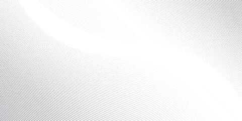 Wall Mural - abstract grey white waves and lines pattern, template background texture for presentation slides.