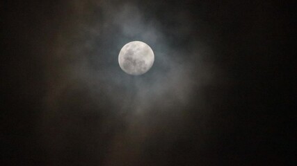 Wall Mural - full moon at night