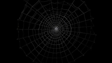 A large, intricate spiderweb